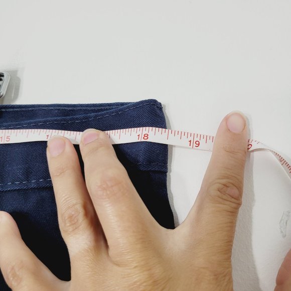 Dickies Flat Front Uniform Chino Pants Navy Blue Casual Pockets Mens Slacks - Picture 11 of 13